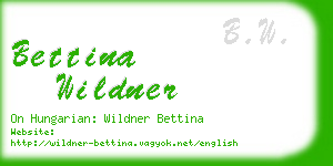 bettina wildner business card